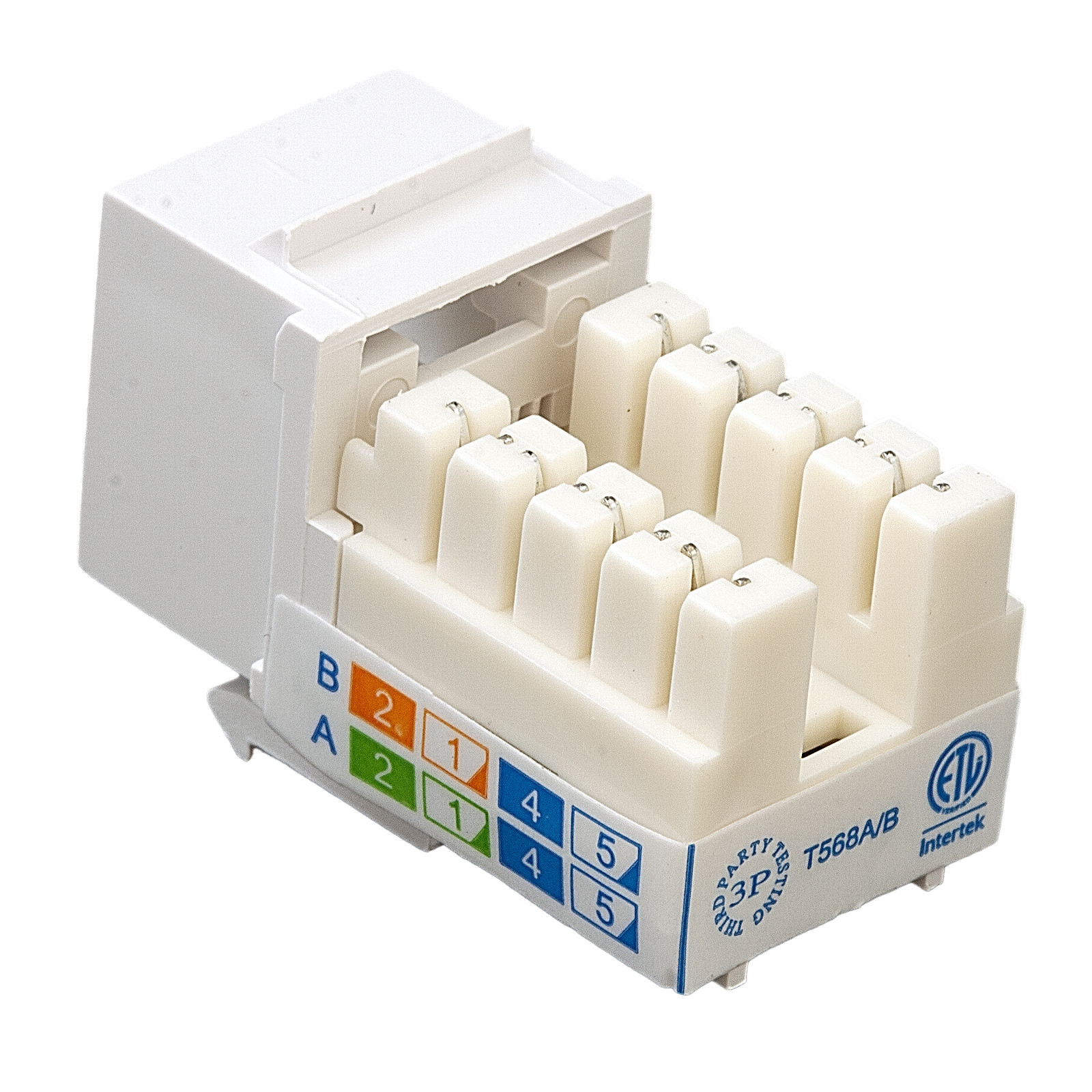 Cat6 Jack White UL Listed - 100 Pack