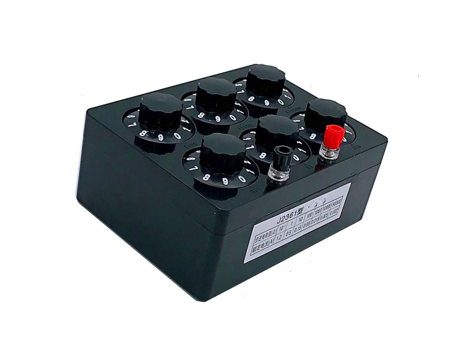 Decade Resistance Box Adjustable Lab Rotary Resistor Substitution Box Precisi...