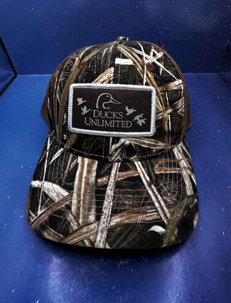 2019 Ducks Unlimited Patch DU Leader Cap Snapback Mossy Oak Mesh Camo Hat Tag