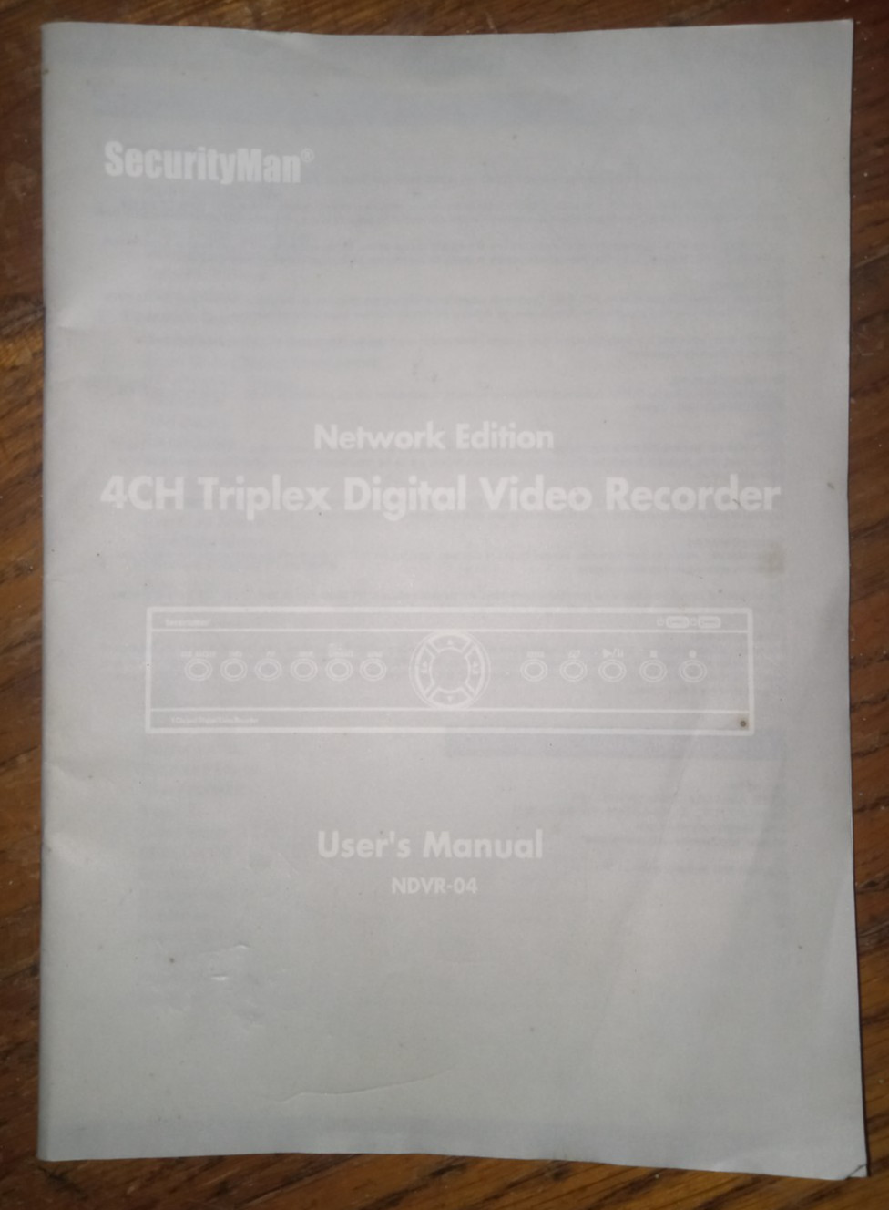 NOS SecurityMan Model NDVR-04 , 4 Ch Triplex Digital Video Recorder
