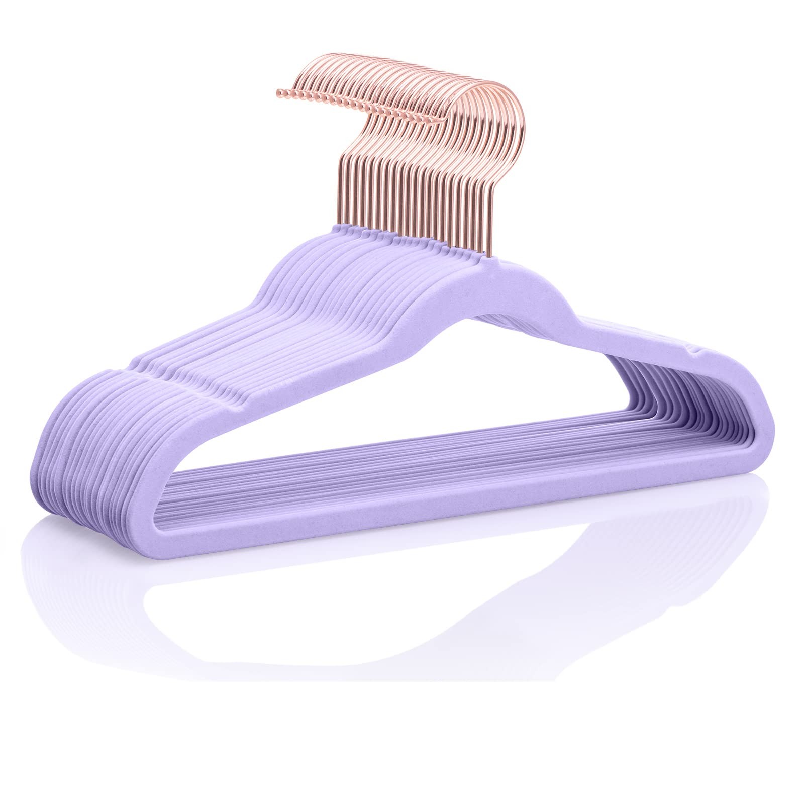 MIZGI Kids Velvet Hangers,NonSlip Big Kids Hangers,14 Inch Hangers for Youth,...