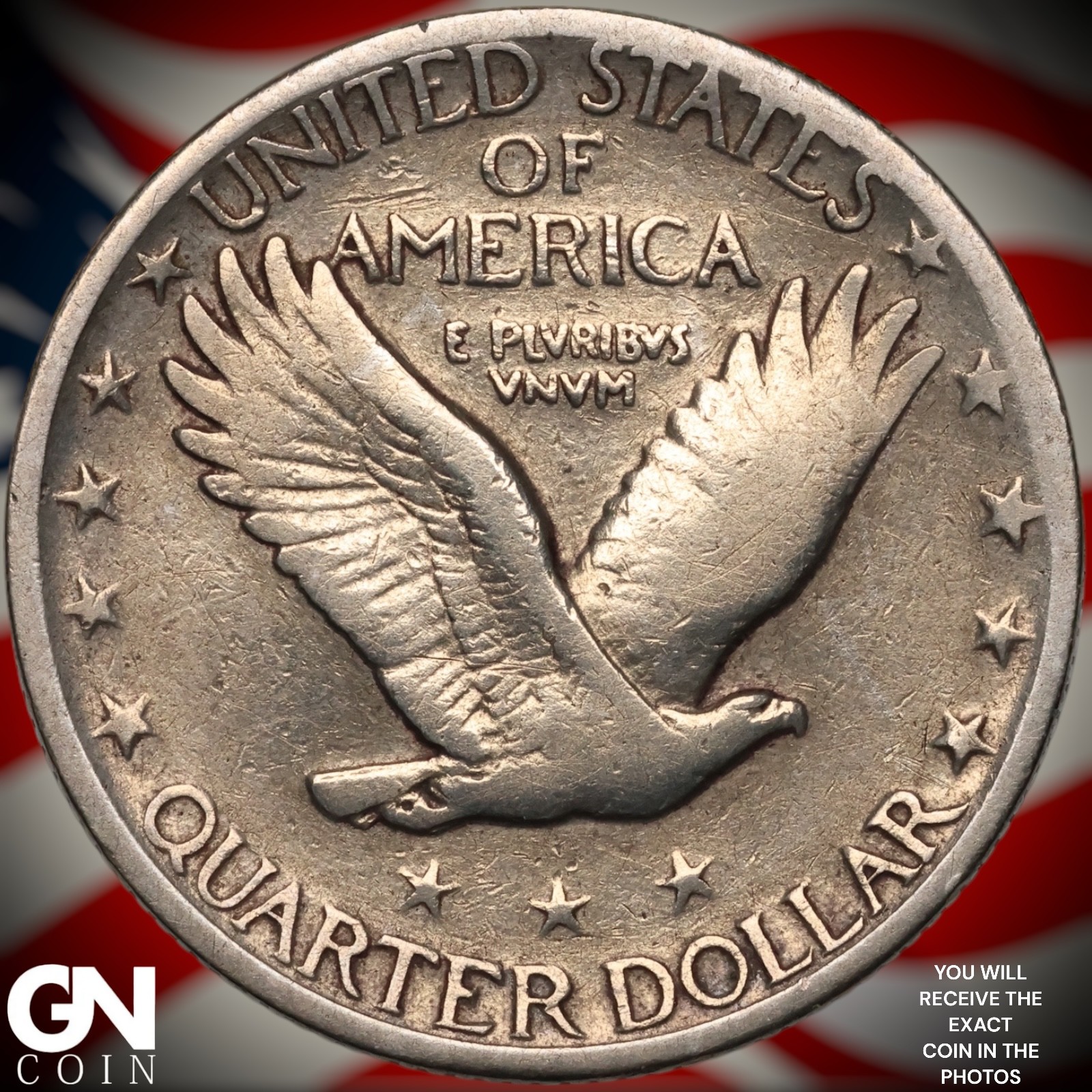 1929 S Standing Liberty Quarter B0463