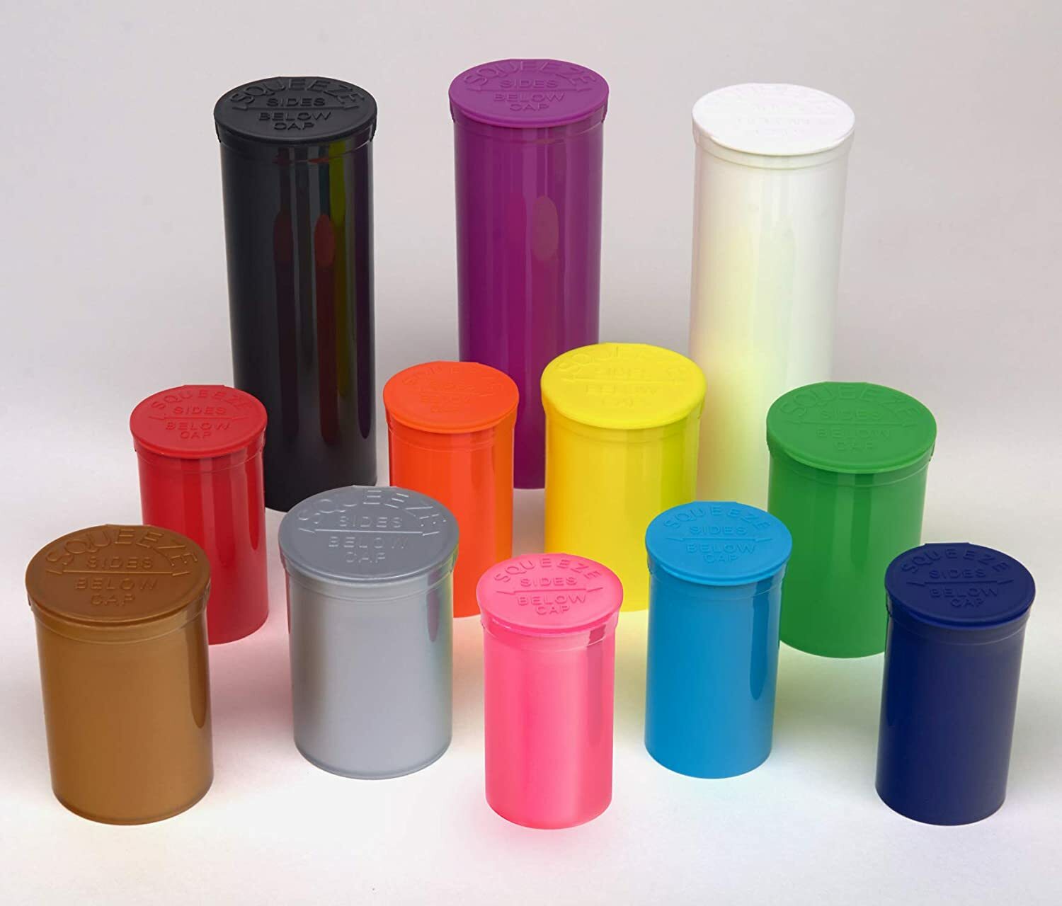 315 Translucent Red Vials - 13 DRAM Pop Top Bottle - Smell Proof Containers