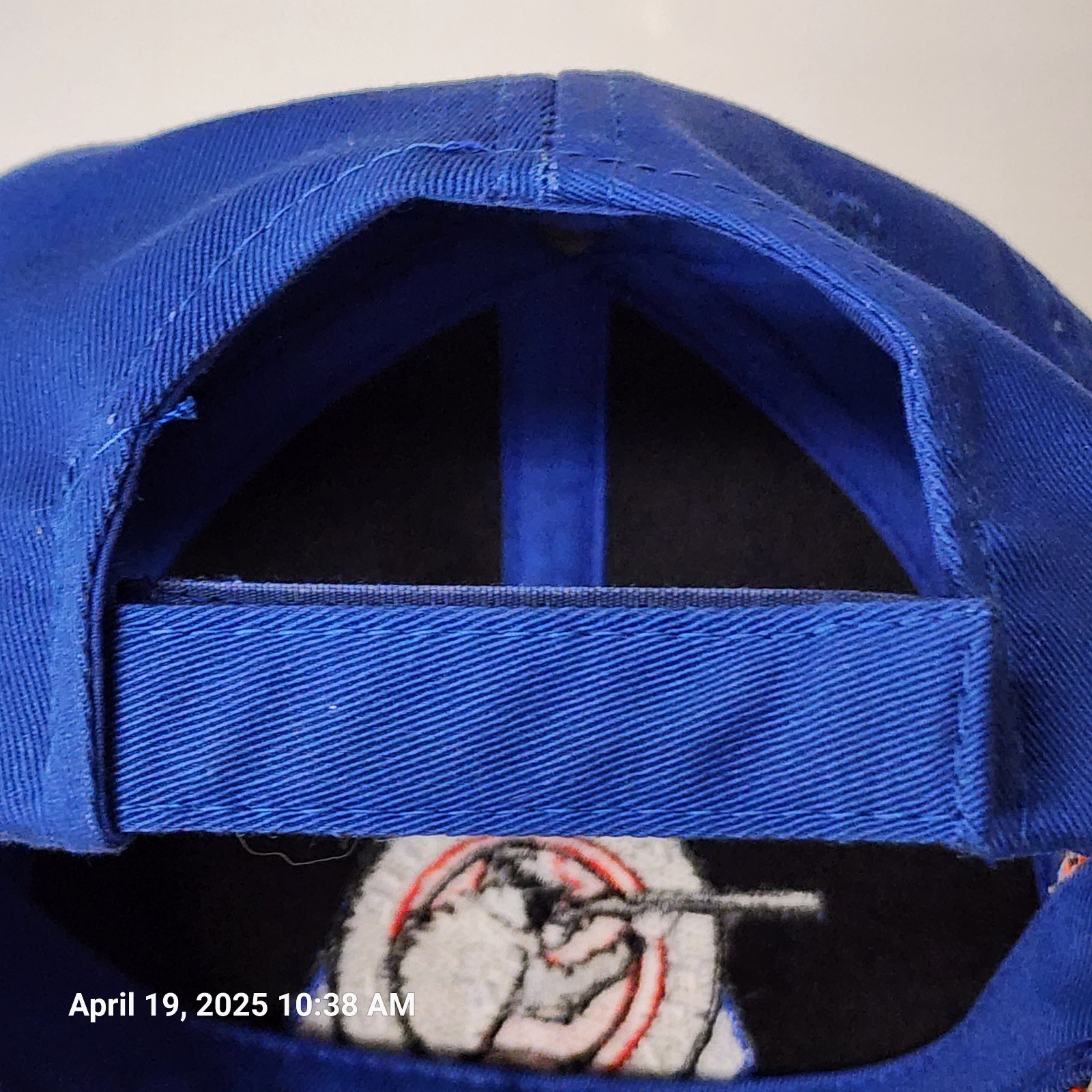 Scholastic Clay Target Program Hat Cap Orange Bill Royal Blue Hook Loop New