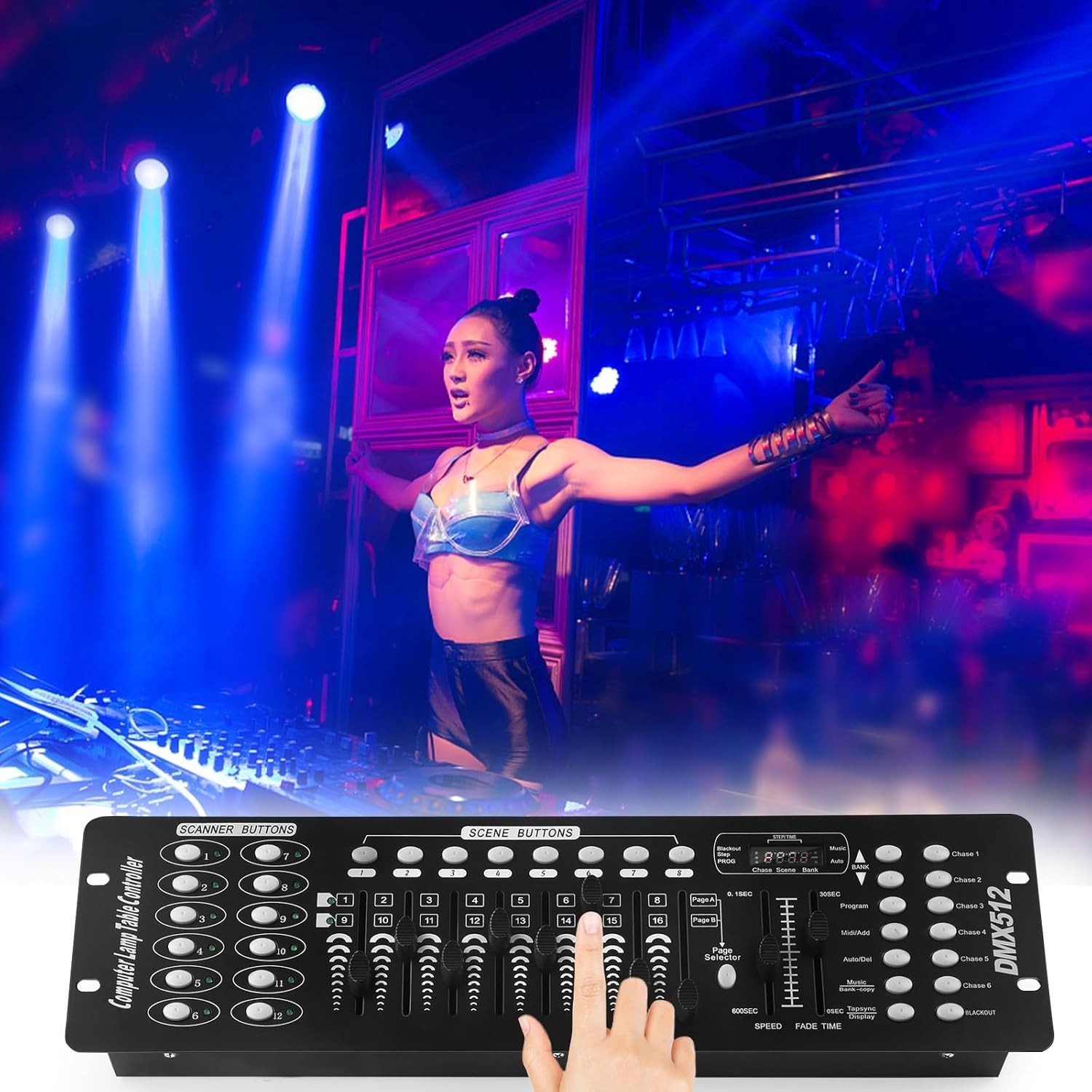 Versatile 192 Channel DMX Lighting Controller - Connect and Control Effortlessly