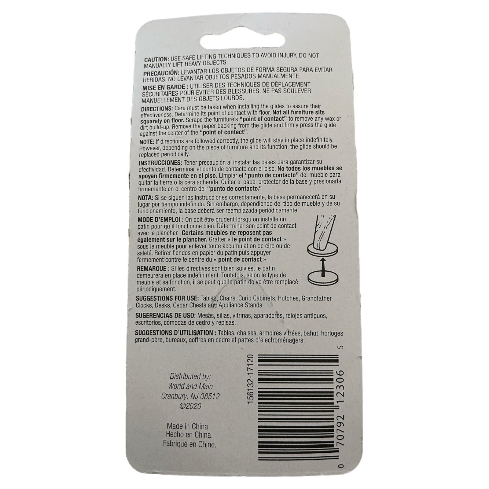 Helping Hand 1-3/4" Felt Glides (36 Glides) O