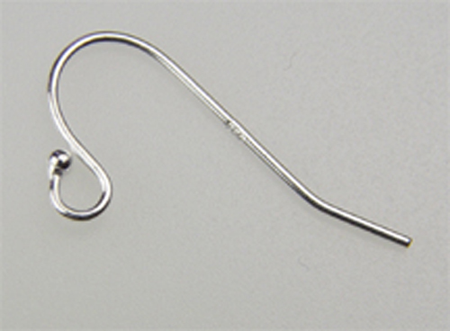 #711-20 sterling silver ball end ear wire @ 20 pieces