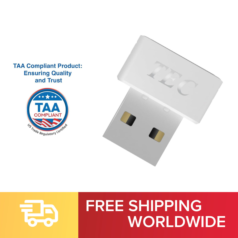 TEC TE-FPA4-MC USB Fingerprint Passkey Reader Windows Hello FIDO Windows 10/11