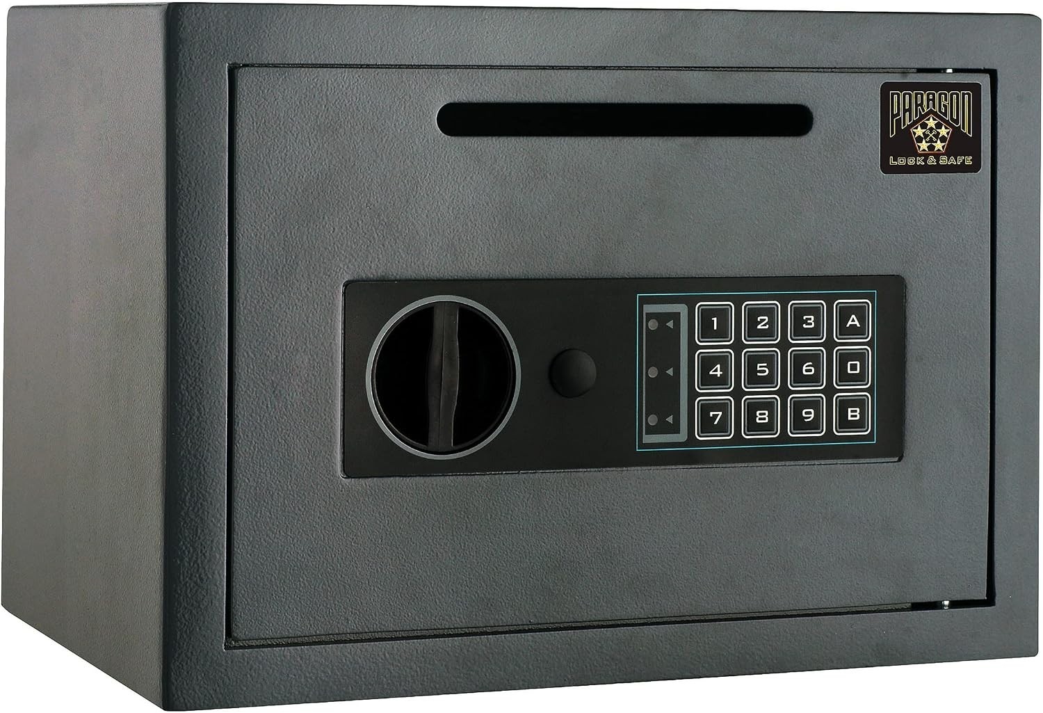 Paragon Drop Safe Electronic Deposit Box Digital Keypad Cash Safe w/ Keys