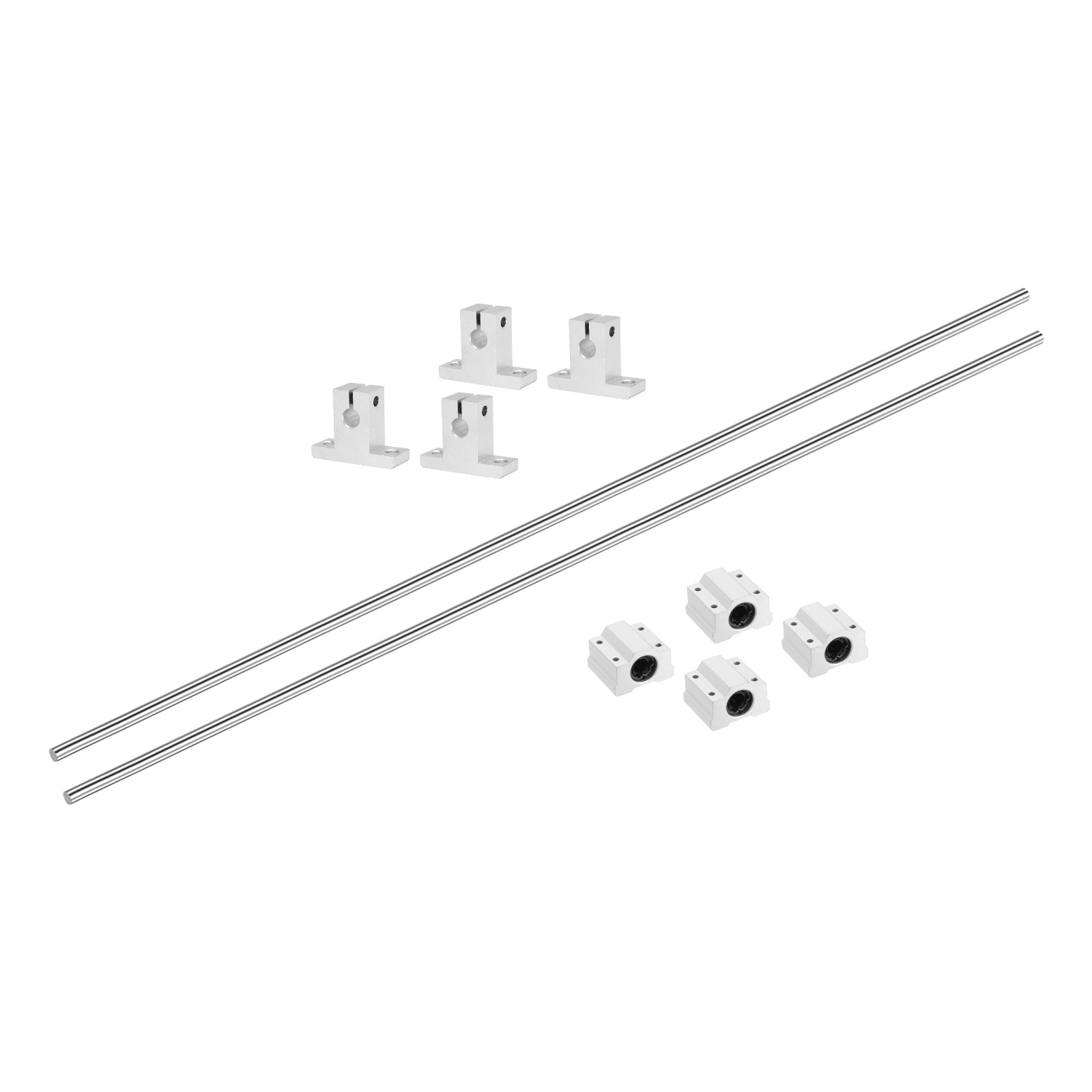 2 Pcs 950mm Linear Motion Rail Guide with 4 PCS SCS8UU Bearings SK8 Rail Support