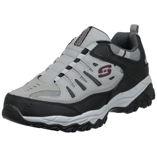 Skechers Sport Men's Afterburn Extra Wide Fit Wonted Loafer,gray/black,15 4E US,