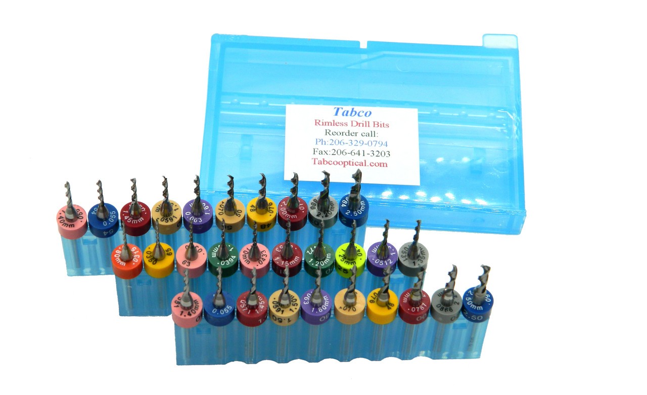 Rimless Drill Bit Selection Sizes 1.20mm to 1.80mm Select: