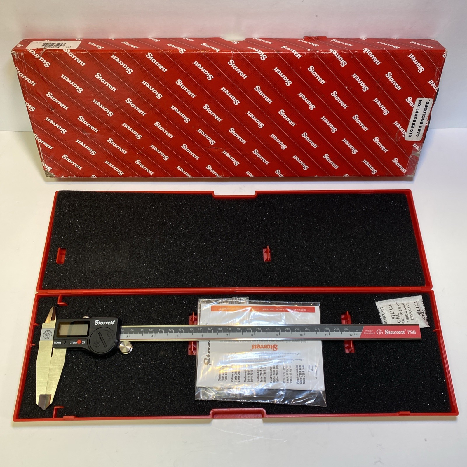 Starrett 798B-12/300 W/SLC 798 Digital 12 Inch Caliper In Case & Box USA VGC