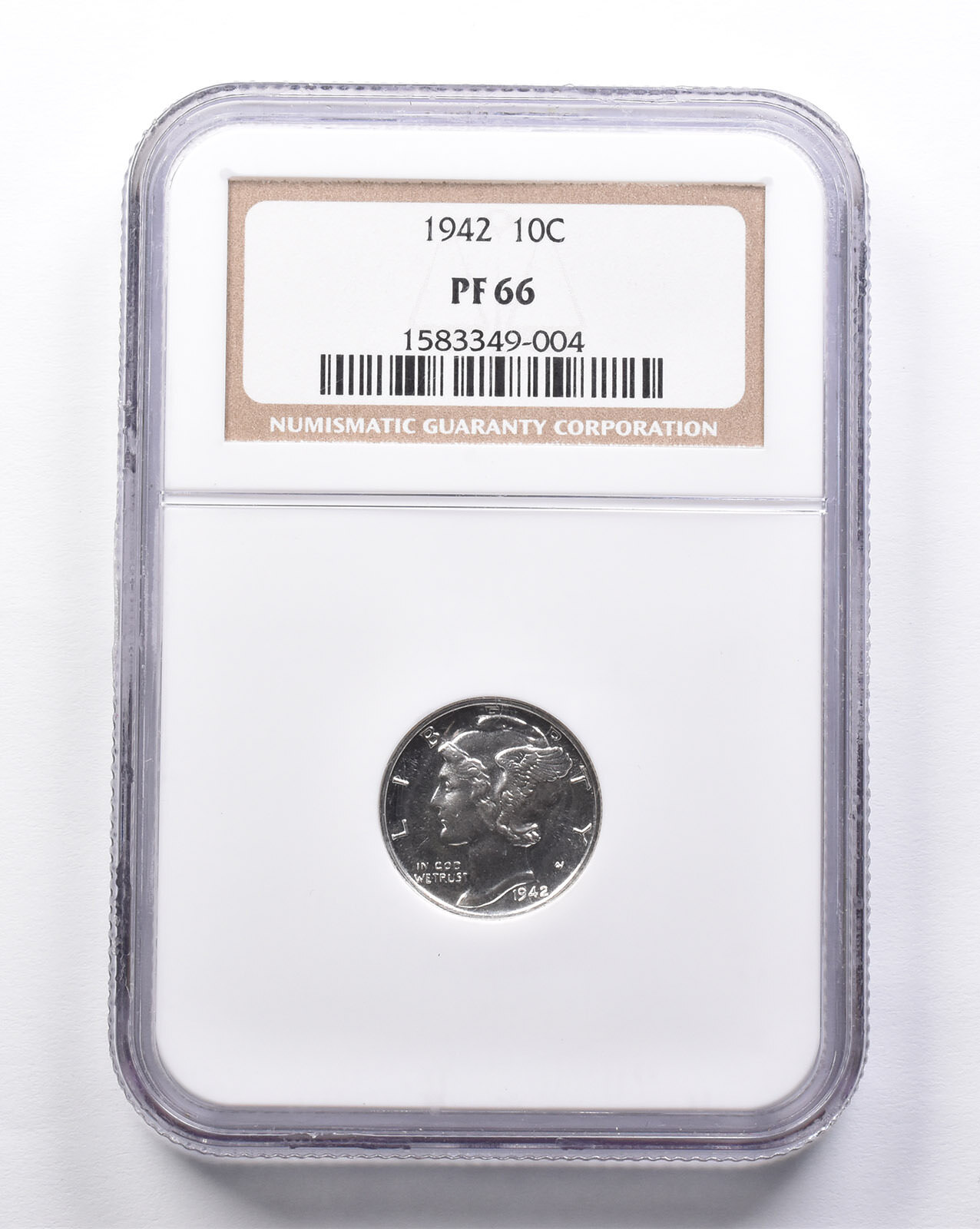 PF66 1942 Mercury Dime NGC *6927