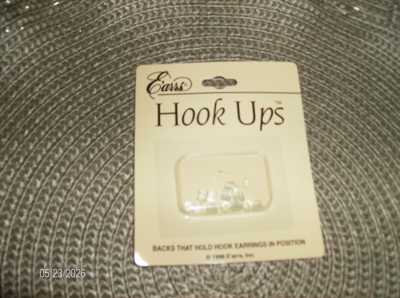 EARS HOOK UPS BACKS THAT HOLD HOOK EARRING IN POSITION MADE IN USA NEW NIP  #5