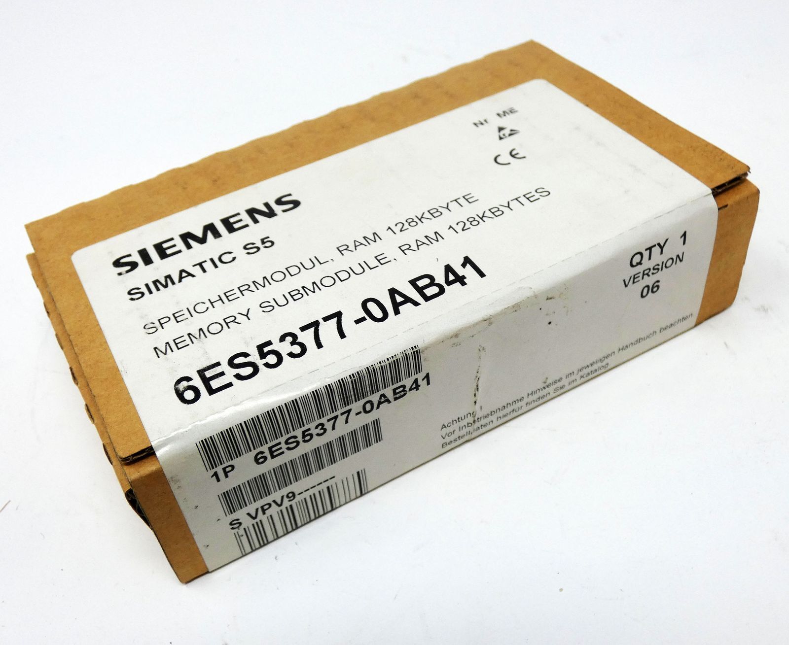 Siemens SIMATIC S5 6ES5377-0AB41 6ES5 377-0AB41 E:06 Memory Module -sealed-