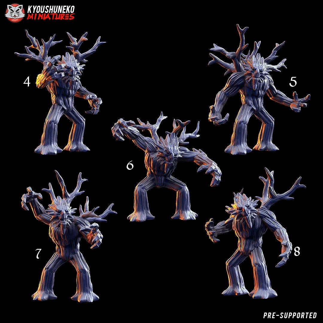 Dryad / Treemen (Gaelic Wood Elves) (Set of 5) - 28-32mm Resin Tabletop Mini