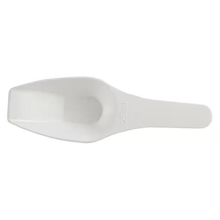 Zoro Select 208065-0025 Scoop, Polypropylene, White, 25Ml, Pk12, 208065-0025
