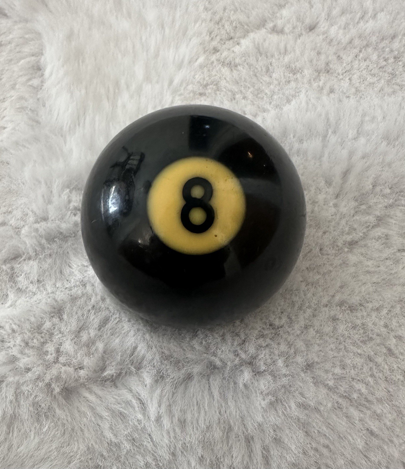 Vintage Bakelite 8 Ball Billiards Eight Ball Pool Black Replacement
