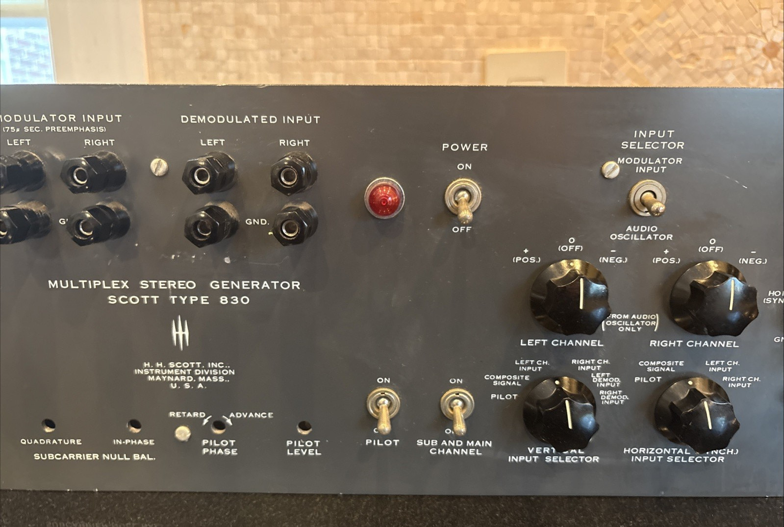 Scott 830 Multiplex Stereo Tube Generator