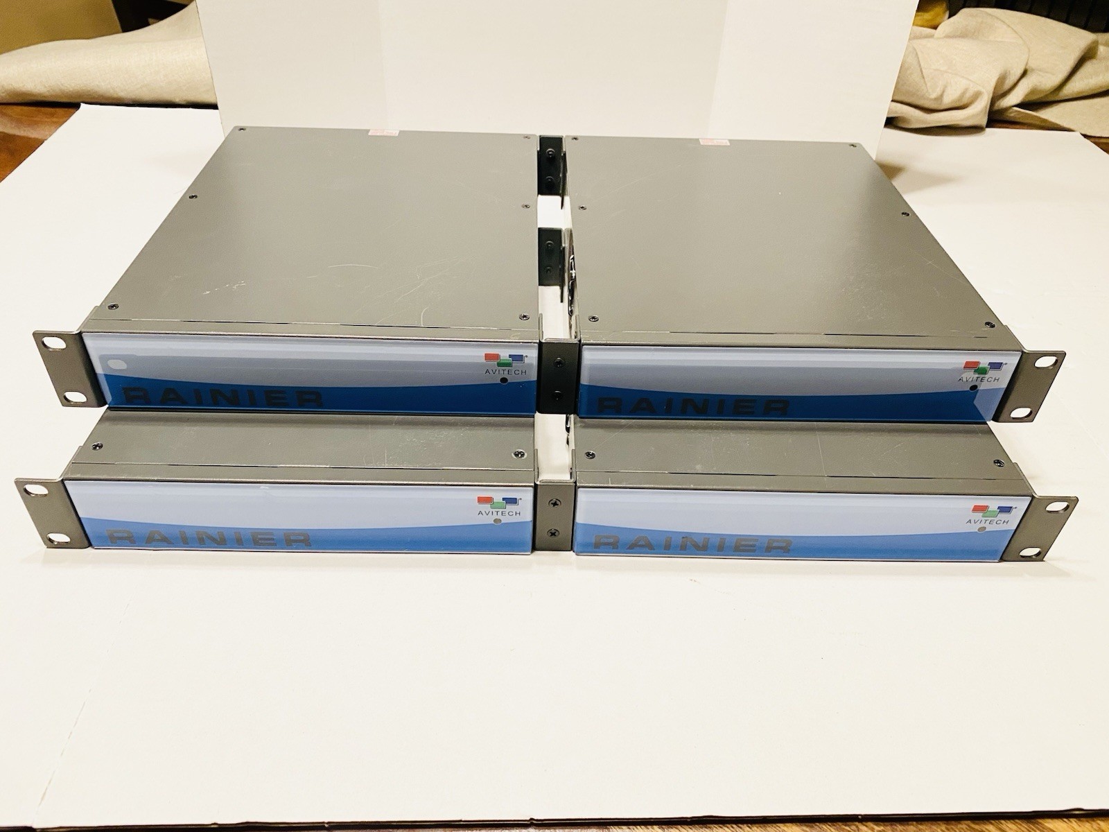 (4) Avitech Rainier 4a1V IP Network DVI MultiViewer UNTESTED, UNKNOWN CONDITION