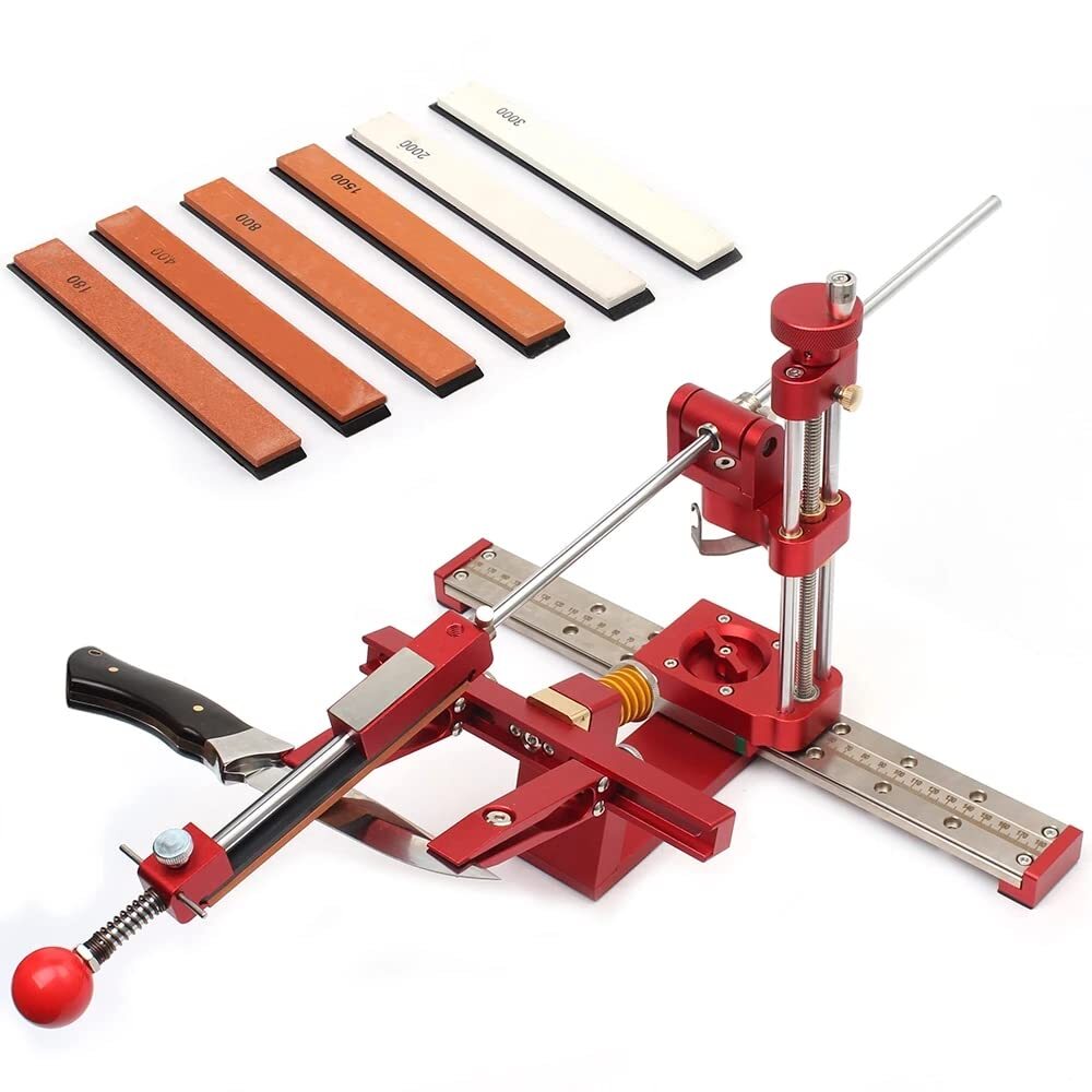 Pro Knife Sharpener w/6 Whetstones & 360° Flip – High Precision Grinding Tool