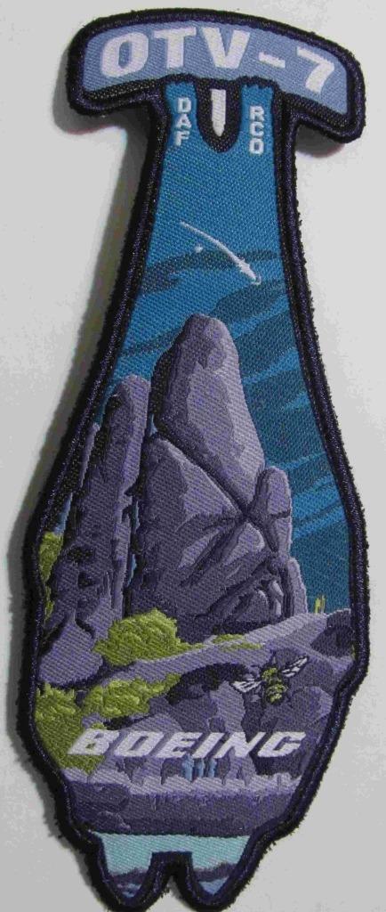 OTV-7 BOEING PATCH SPACE VEHICLE MISSION DEPT OF AIR FORCE RAPID CAP. OFFICE RCO