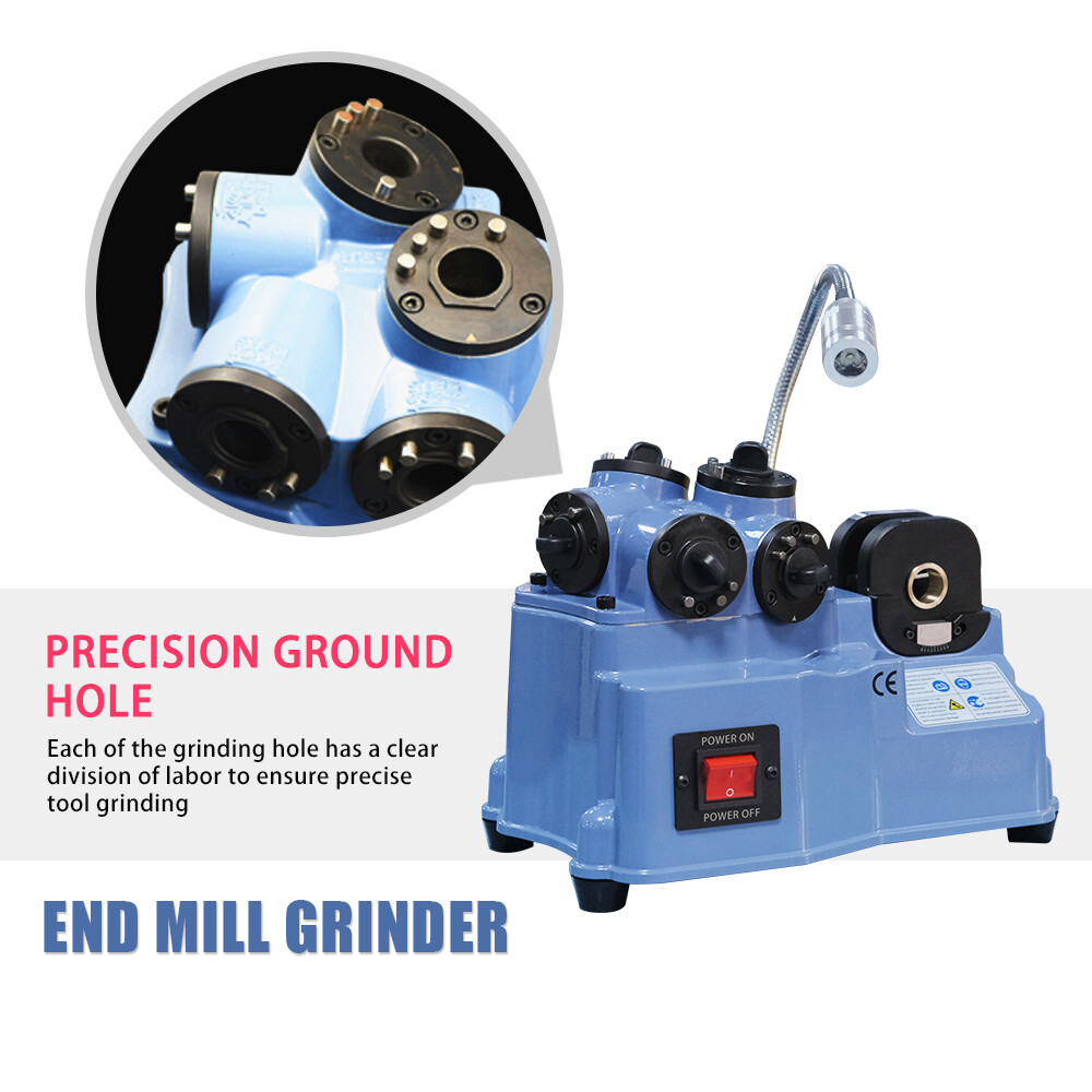 End Mill Grinder Cutter Sharpener 2-12mm Universal Sharpening Machine KZ-X12