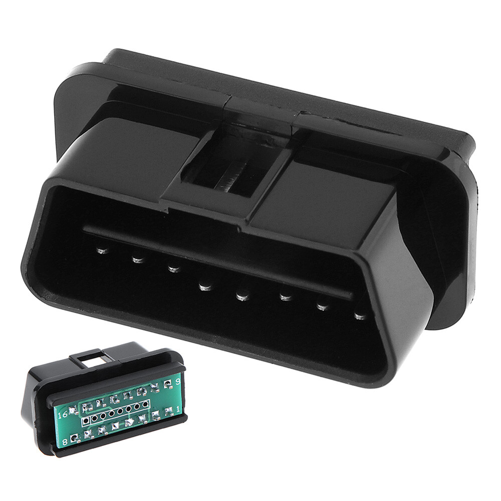 Universal 16 Pin OBD2 OBD-II Connector Diagnostic Cable Male Plug Wire Socket