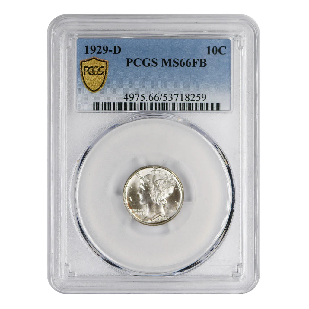 1929-D Mercury Dime PCGS MS-66 FB