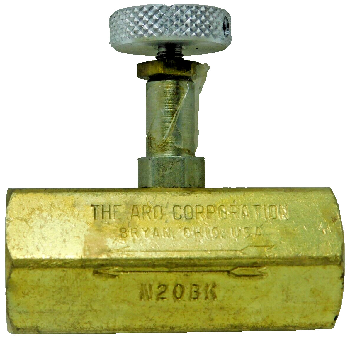 ARO N20BK Flow Control Needle Valve Brass