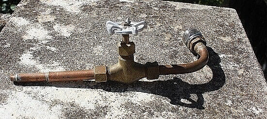 brass stop tap angled qun