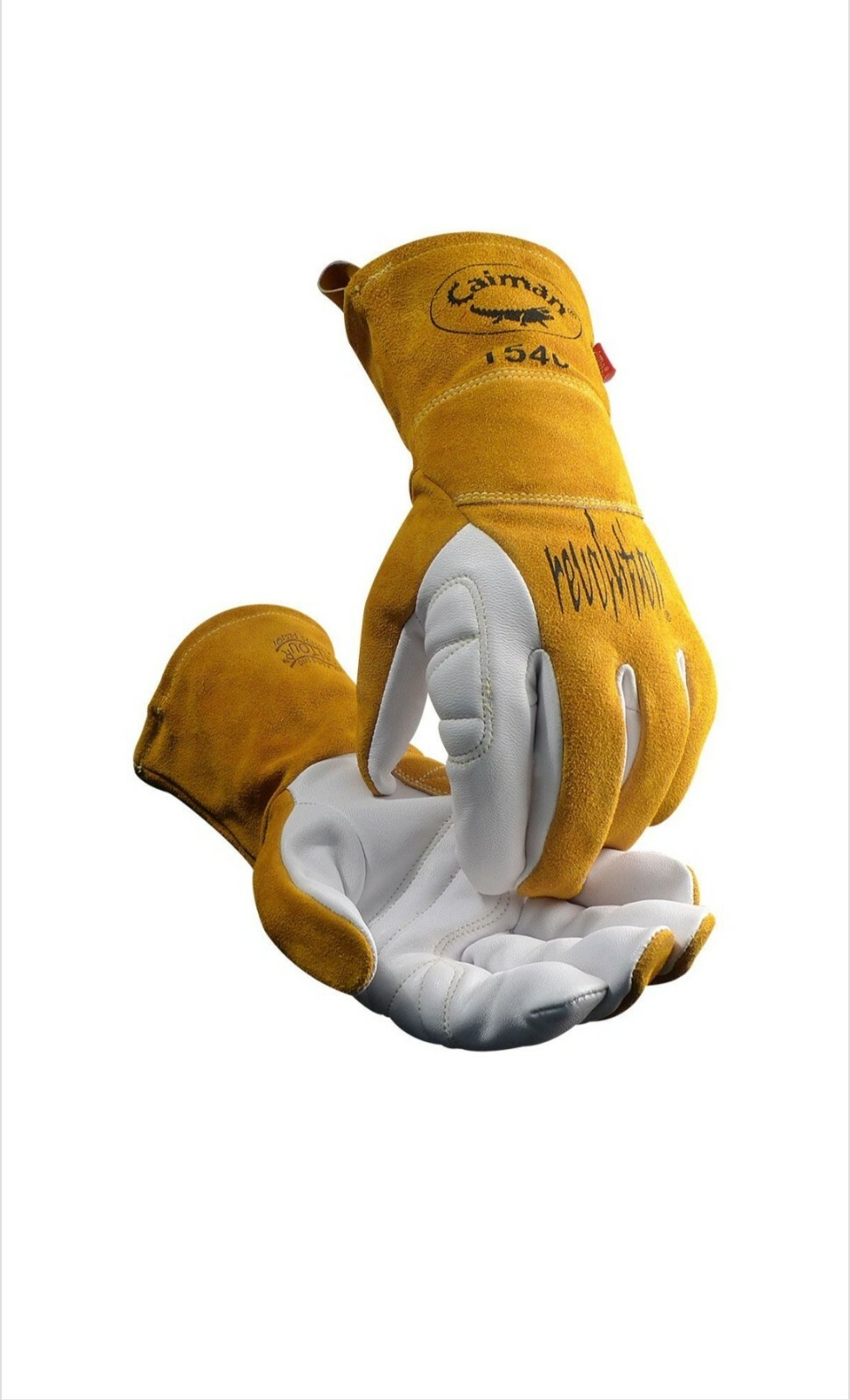 CAIMAN 1540 - Premium Goat Grain Unlined Palm TIG/Multi-Task Welding Gloves XL