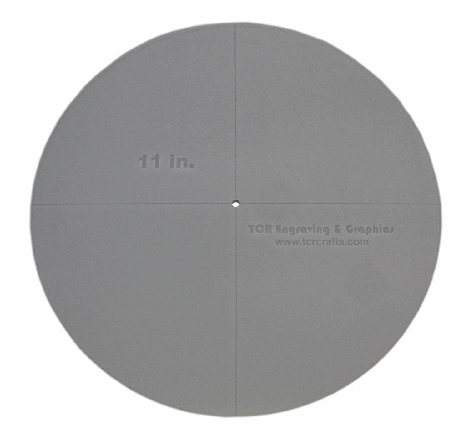 Circle Template 11" - Clear 1/4" Thick- Actual Size