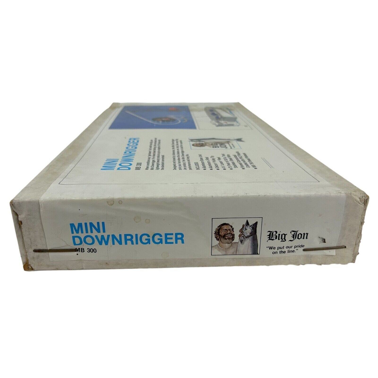 Big Jon Manual Mini Downrigger MB 300 with Steel Line and Coated Cannonball NEW