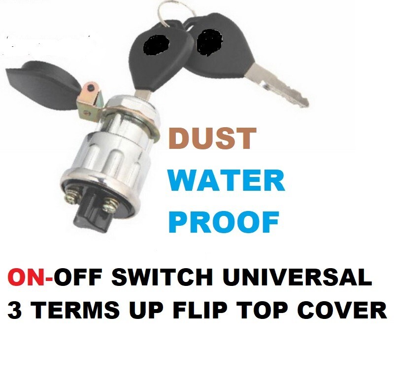 CONTACT SWITCH + 2 KEYS + WATER DUST PROOF CAP ON-OFF POSITION