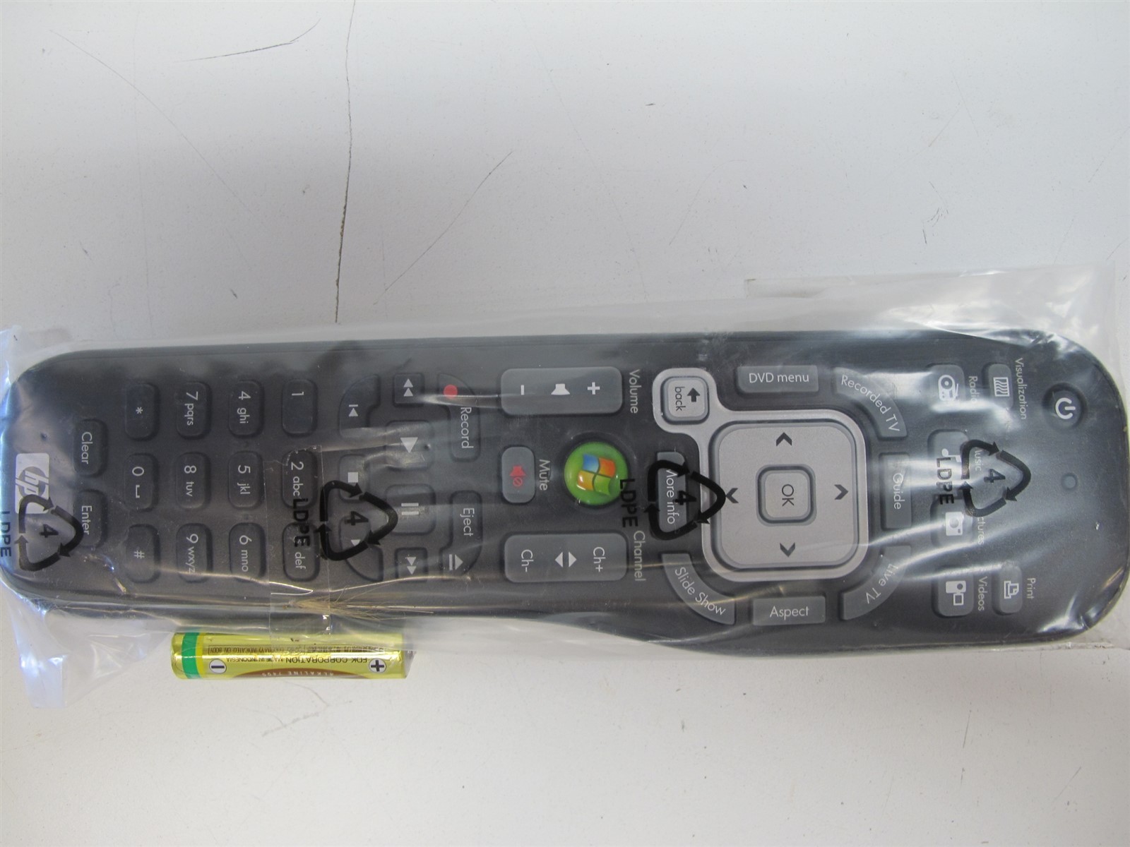 HP Windows Media Center Remote Control 5070-2583