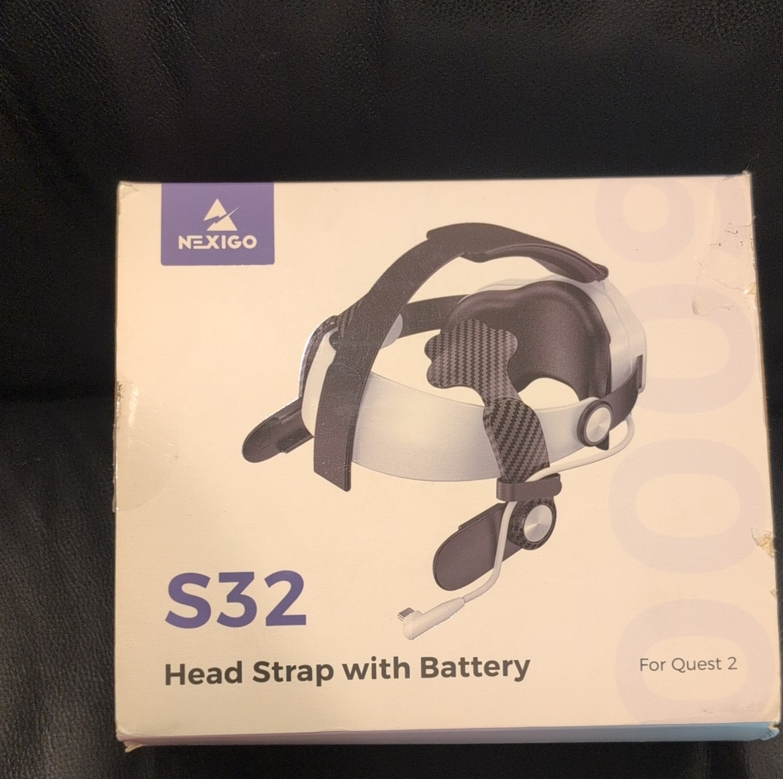 NexiGo S32 Head Strap 6000mAh Battery for Quest 2 VR Headset Ergonomic