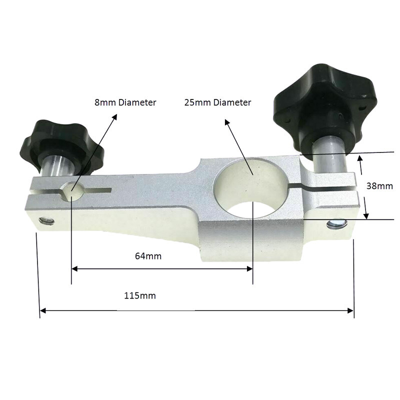 New Measuring Arm Bracket  Fit For Comparator Stand 64mm Center Distance