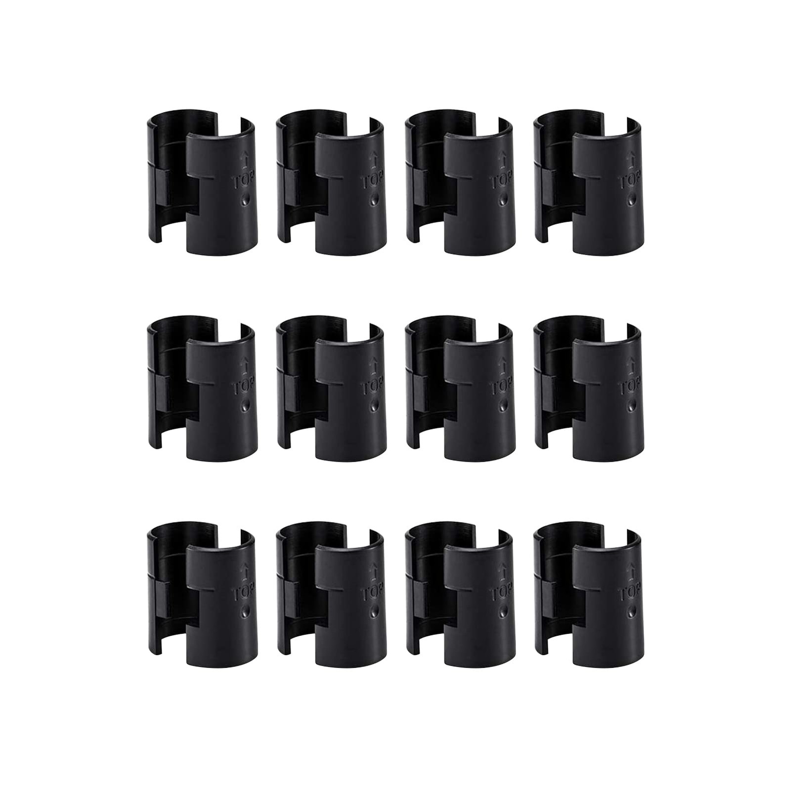 Wire Shelf Lock Clips 24 Pcs 1 Inch Post Black ANPHSIN Shelving Pairs