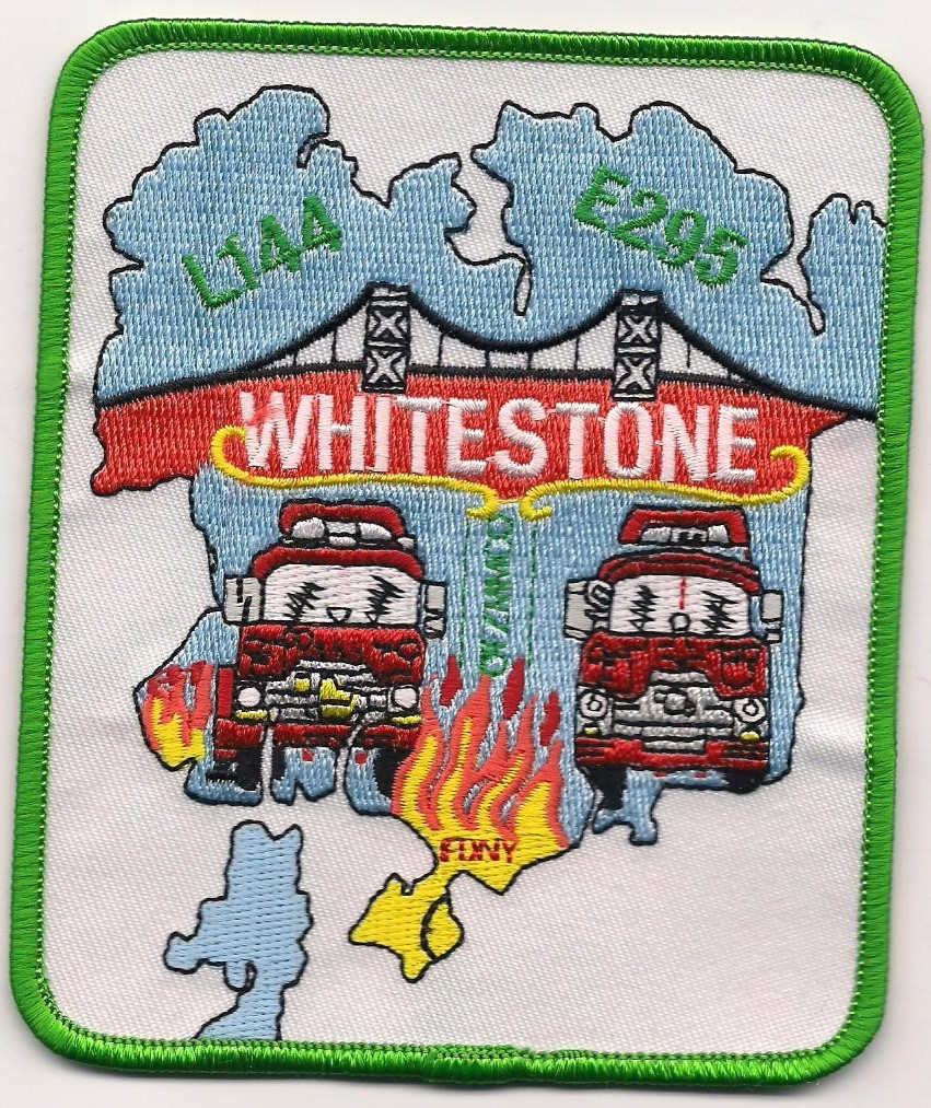 New York City - FDNY Engine-295 / L-144 "Whitestone", NY (4" x 4.75") fire patch
