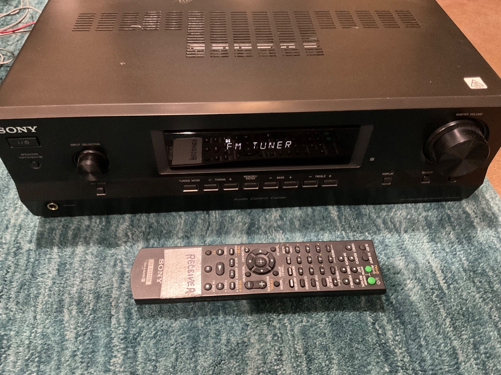 Sony Receiver Model STR-DH130 Am/Fm Stereo With Remote Bundle