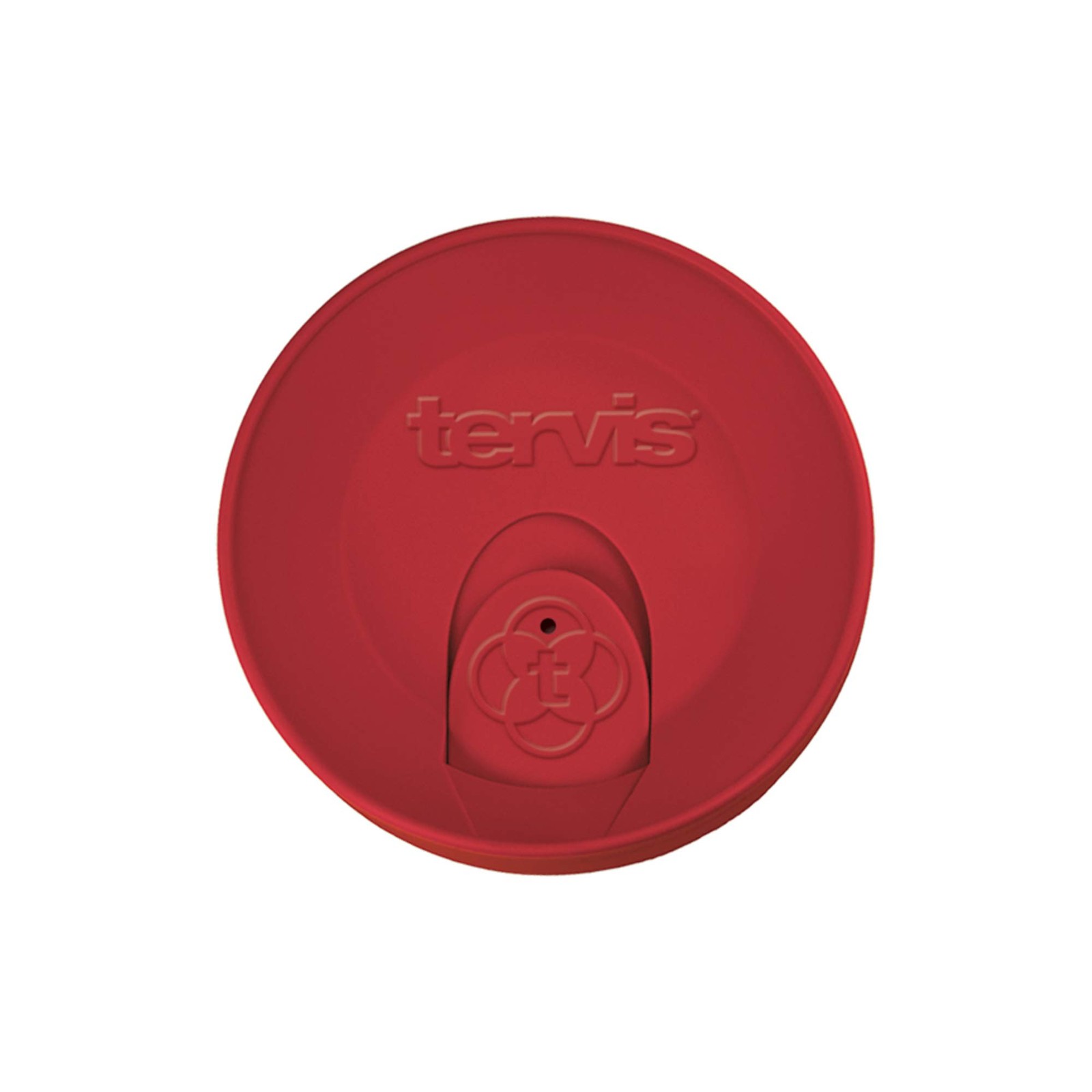Tervis Travel Lid Made in USA Double Walled Fits 16 oz Tumblers, Red