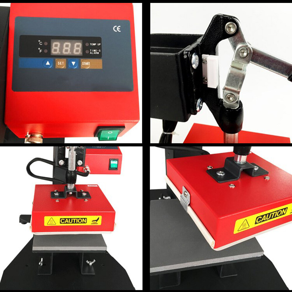 110V 450W Digital Heat Press Machine DIY Press Single Heater small size 5.9x5.9"