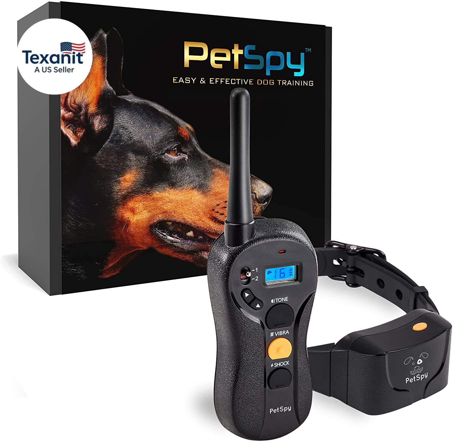 Shock Collar for Dogs-Waterproof Dog Shock Collar with Remote Control,Vibration,