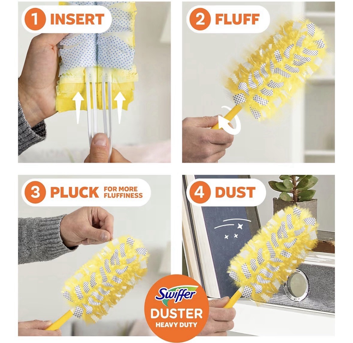 Swiffer Pet Heavy Duty Dusters Refills, Multisurface 360 Dusters 11ct