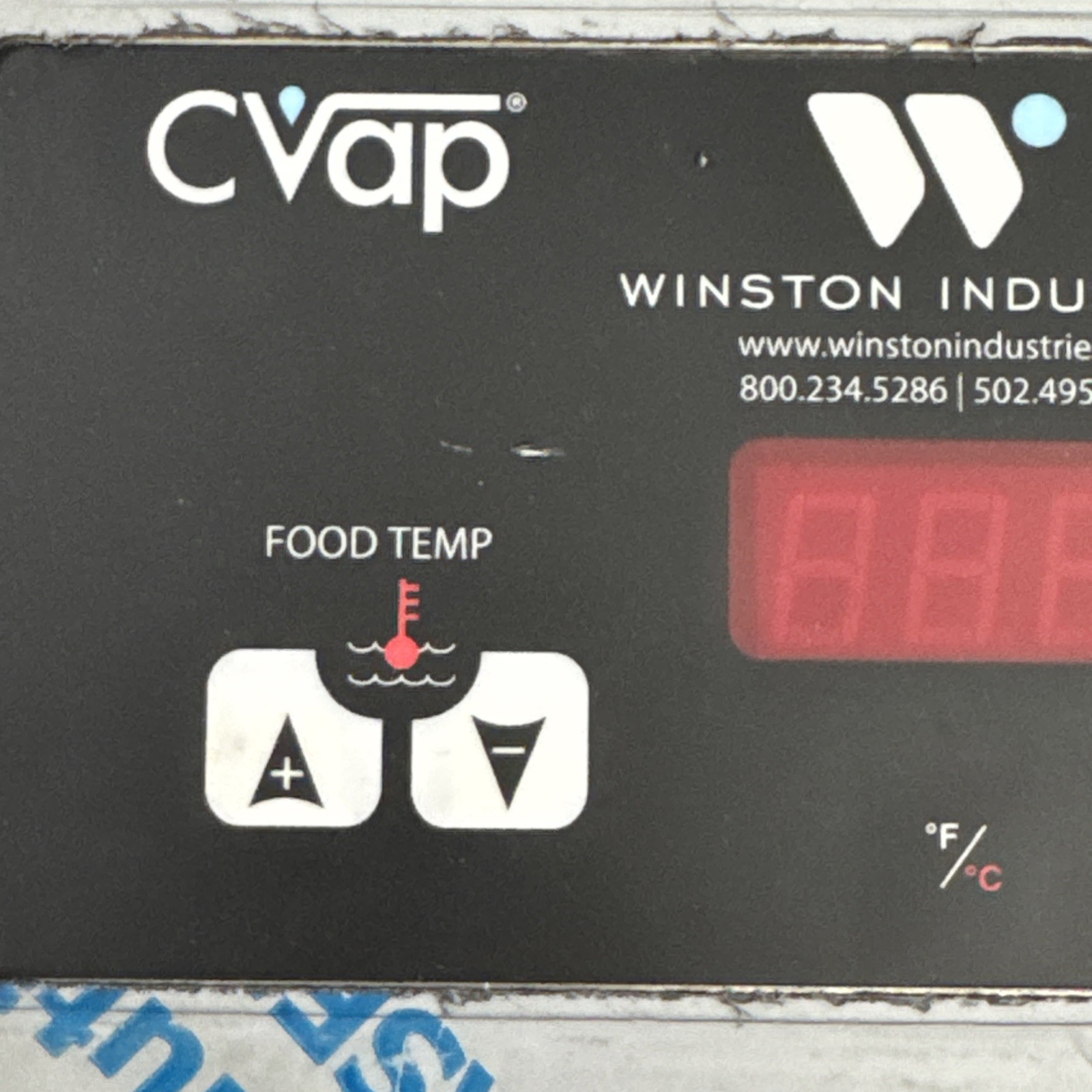 Winston Cvap B-Series Control Board Food temperature