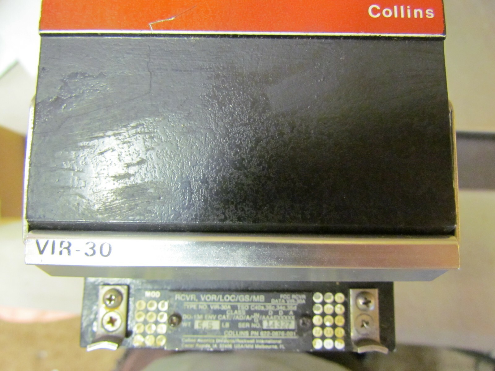 Used Collins VIR-30A NAV Receiver  PN: 622-0876-001 Repaired Beech AeroSpace