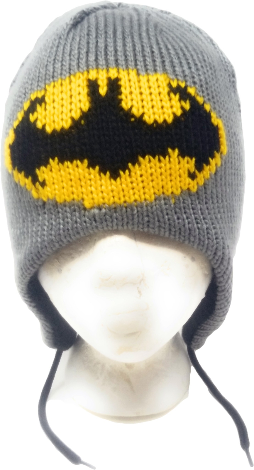 DC Comics Batman Kids Hat Reversible Lined Winter Beanie Hat for Boys