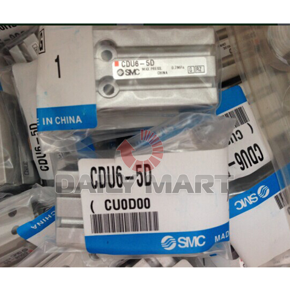 SMC NEW CDU6-5D PLC Free Mount Double Acting CU Compact Cylinder
